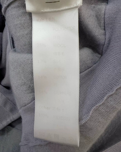 Louis Vuitton Wool Monogram Zip-Up Hoodie Grey FR 38