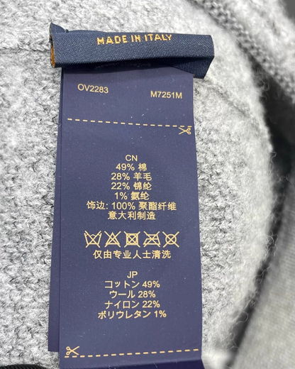 Louis Vuitton Woolgram Logo Cap Grey ["One Size"]