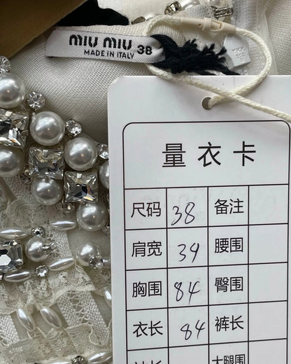 Miu Miu Embellished Mini Dress
