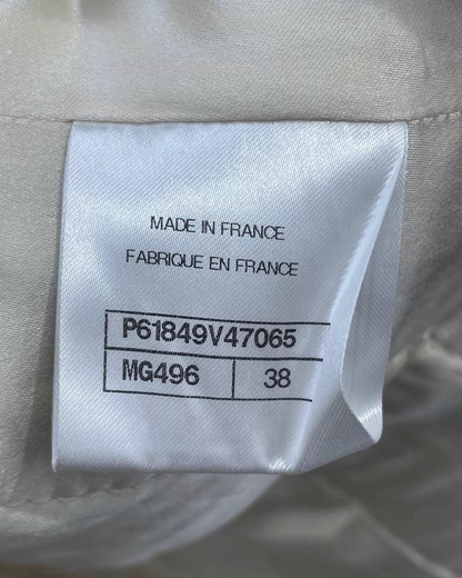 Chanel 19A Four-Pocket Tweed Jacket Beige/Ecru FR 38
