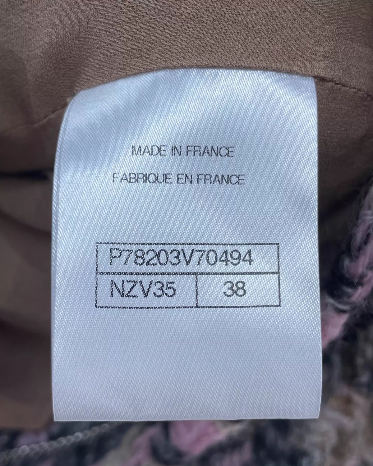 Chanel 24K Tweed Jacket Pink, Grey, Multicolor FR 38