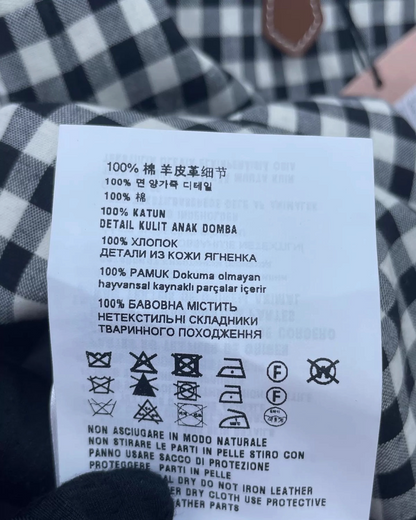 Miu Miu Gingham Mini Dress
