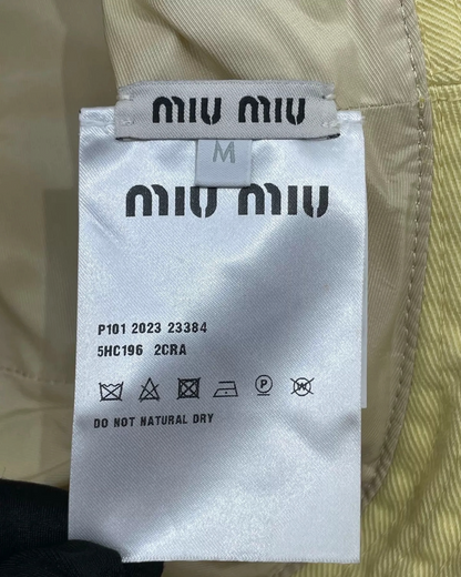Miu Miu Bucket Hat Yellow IT 42