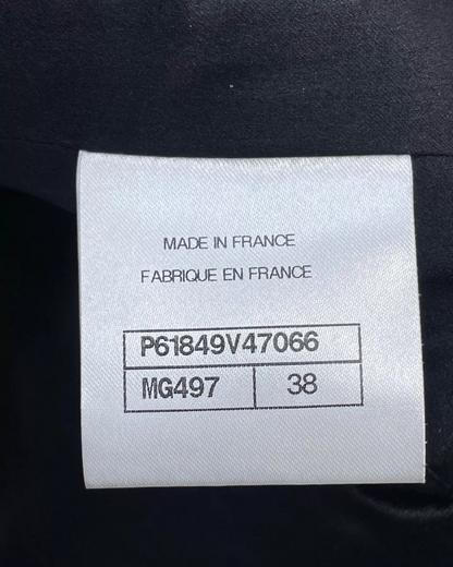 Chanel 19A Four-Pocket Tweed Jacket Black, Gold FR 38