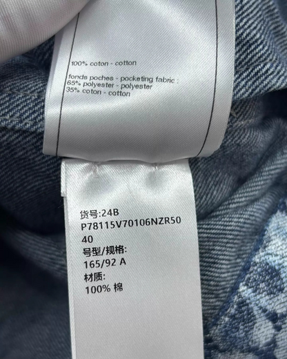 Chanel 24B Denim Logo Jacket - view 7