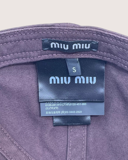 Miu Miu Logo Baseball Cap