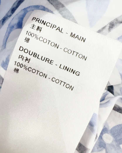 Louis Vuitton Monogram Shorts Blue, White, Black, Multicolor FR 34