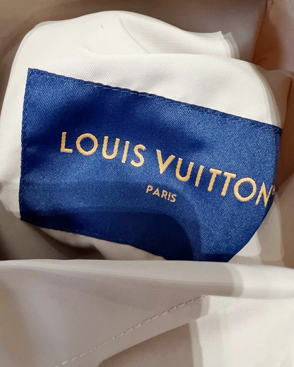 Louis Vuitton Monogram Hooded Windbreaker Jacket Beige/Ecru FR 46