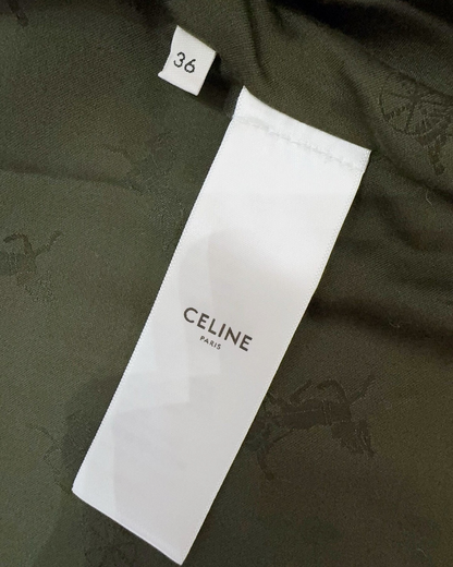Celine Tweed Jacket Grey, Black, White FR 36