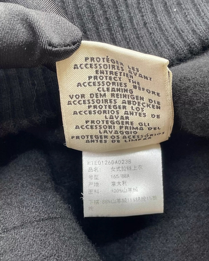 Hermès Hermes Cashmere Zip-Up Jacket Black FR 38