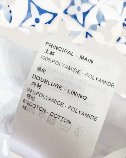 Louis Vuitton Monogram Hooded Zip-Up Jacket Blue, White FR 36