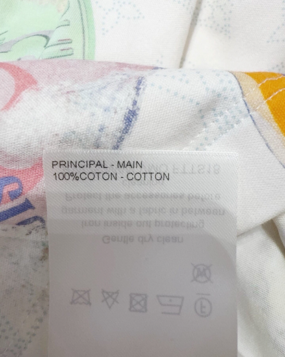 Louis Vuitton Sticker-Print T-Shirt White, Multicolor FR 34