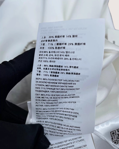 Miu Miu Crystal & Pearls Embellished Mini Dress