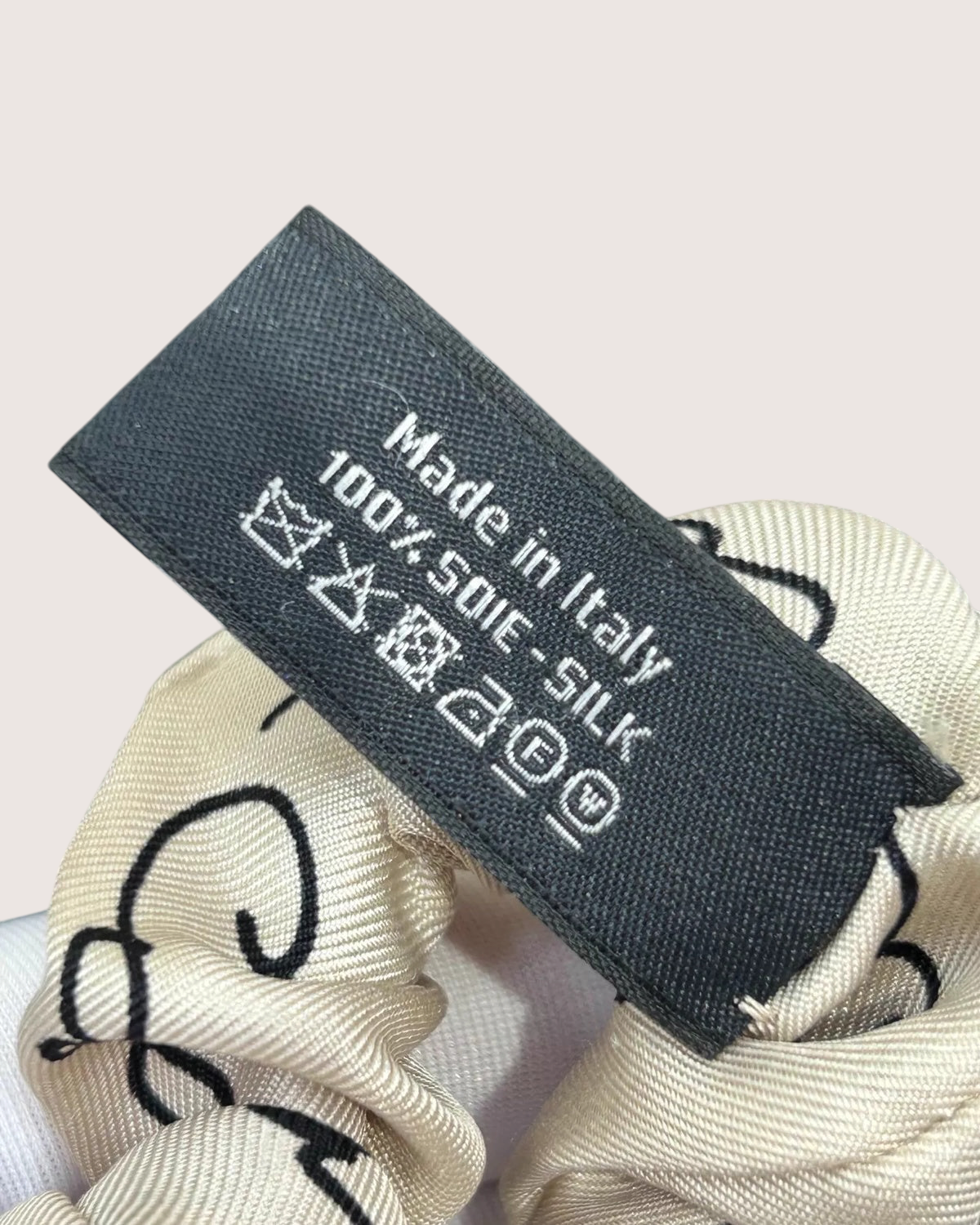 Chanel 22C CC Monogram Logo Silk Hair Accessory - view 8