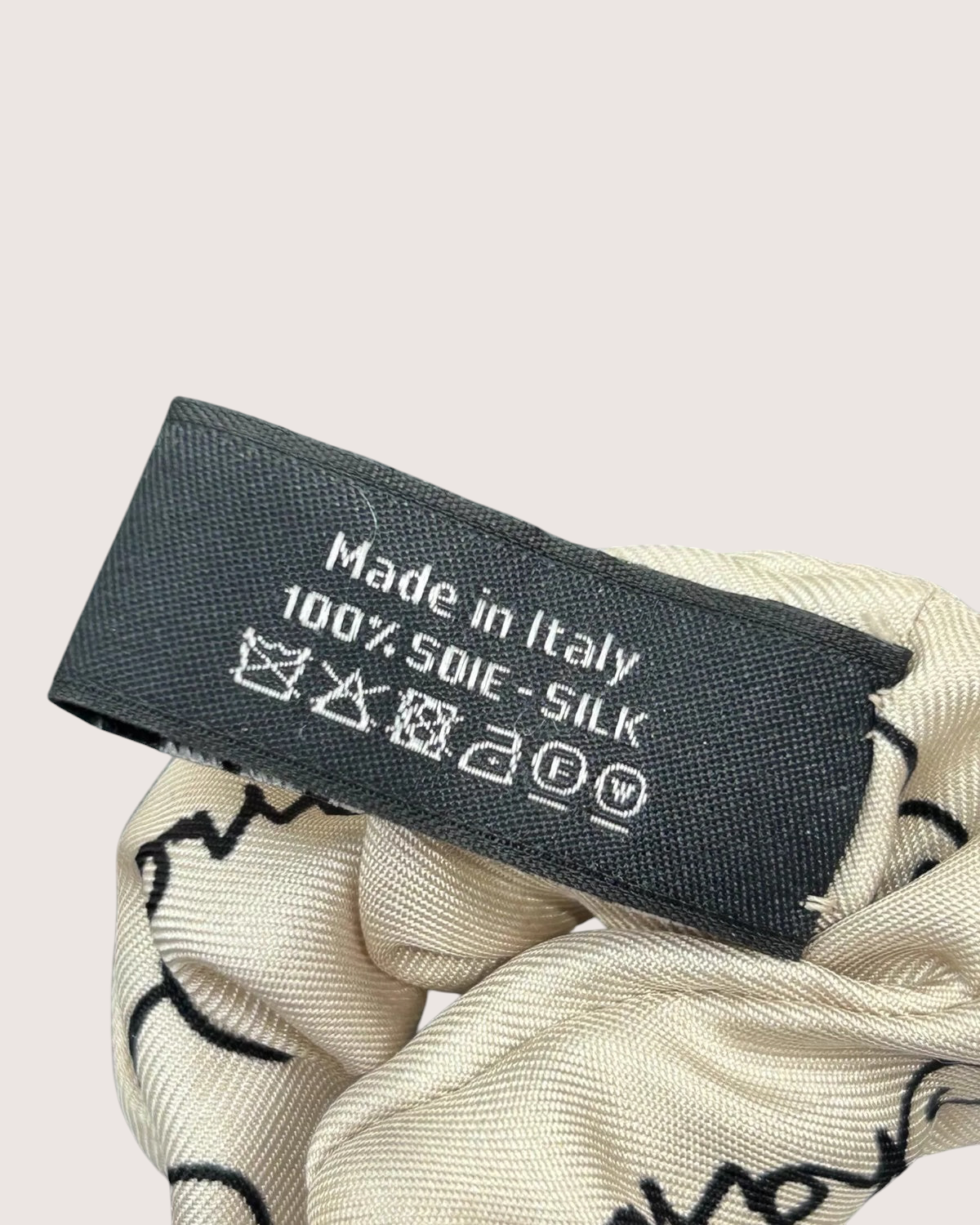 Chanel 22C CC Monogram Logo Silk Hair Accessory - view 9